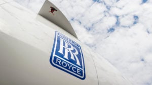 Rolls-Royce (RYCEY) logo on the side of an Airbus A330.