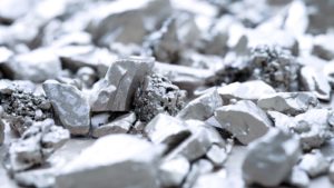 A pile of platinum rocks.