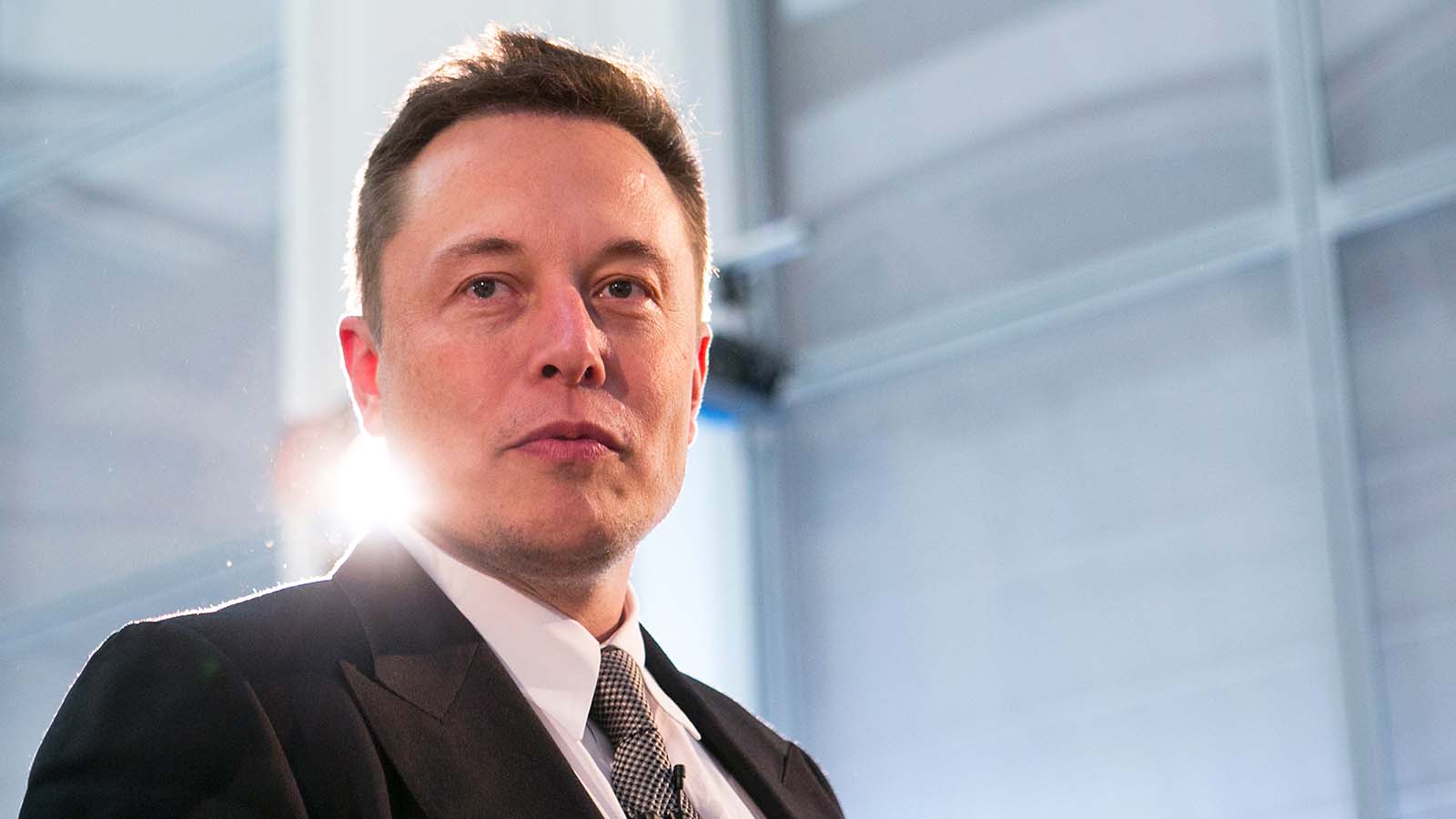 A close-up shot of Tesla (TSLA) CEO Elon Musk.