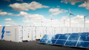 A concept photo of different energy storage systems.