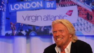 A photo of Virgin Group founder Sir Richard Branson in Vancouver, Canada.