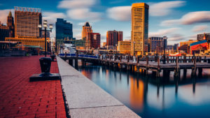 A photo of the Baltimore waterfront.