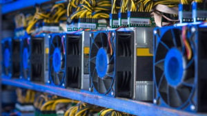 RIOT stock a crypto mining rig