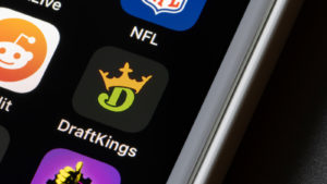 Image of the DraftKings app on a smartphone screen.