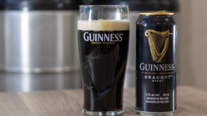 A pint of Guinness Draught Stout