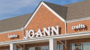 A close-up sot of a Joann Fabric and Crafts Store (JOAN) in Cayce, South Carolina.