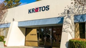 The front of a Kratos (KTOS) office in Silicon Valley. 