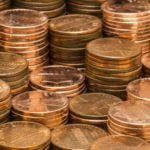 Stacks of pennies, penny stocks