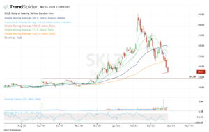 Top stock trades for SKLZ