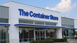 photo of the store front of a The Container Store (TCS) branded building