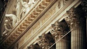 The New York Stock Exchange (NYSE) building during the day.