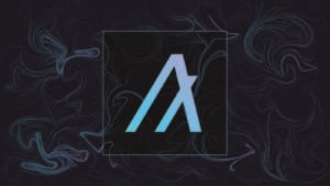 Algorand (ALGO) logo on a patterned background