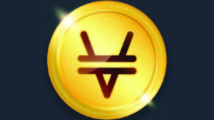 A concept token for Venus (XVS) on a black background.