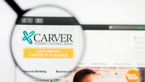 Image of the Carver Bankcrop website.