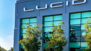 Exterior of Lucid Motors (LCID stock) building