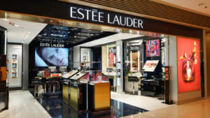 An Estee Lauder retail store at Elements Shopping Mall in Hong Kong.