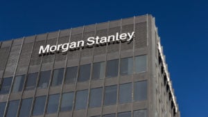 The logo for Morgan Stanley is displayed on the side of a building. overlooked stocks