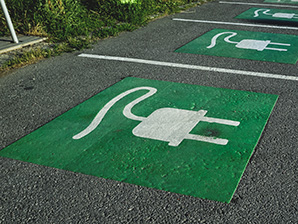 parking space for electric cars