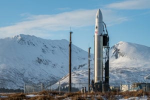 Astra Rocket on Alaska launchpad