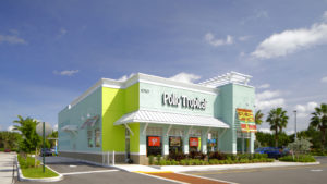 A photo of a Pollo Tropical restaurant, owned by Fiesta Restaurant Group (FRGI).