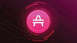 A digital image of the Amp crypto logo in bright pink.