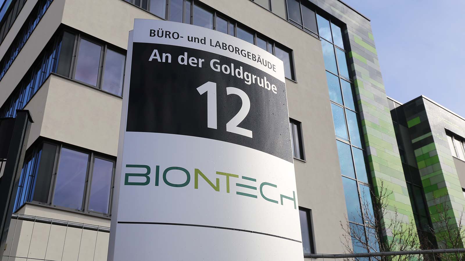 The headquarters of BioNTech (BNTX stock) in Germany.