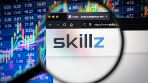 Skillz company logo on a website