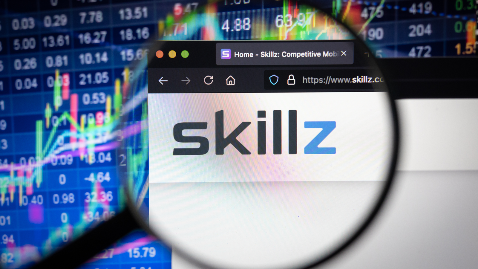Skillz (SKLZ stock) company logo on a website