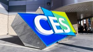 Giant CES sign outside the convention center representing CES 2022 Preview.