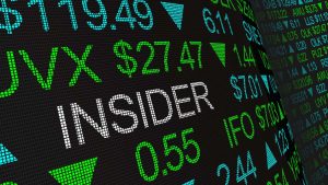 The word "INSIDER" displayed in a blue and green ticker tape.