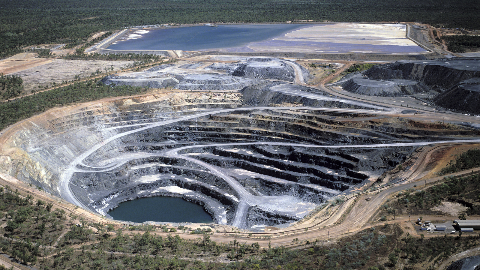 A photo of a uranium mine representing URG stock.