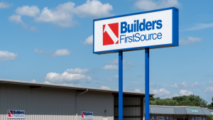 Builders FirstSource (BLDR) exterior and trademark logo.
