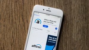 he Affirm (AFRM) mobile app icon is seen on an iPhone. Affirm, legally Affirm Holdings, Inc. is an American financial technology company based in San Francisco, California.