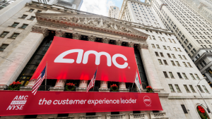 AMC IPO on New York Stock Exchange on December 18 in USA, New York. AMC is theater chain. AMC and APE Stock