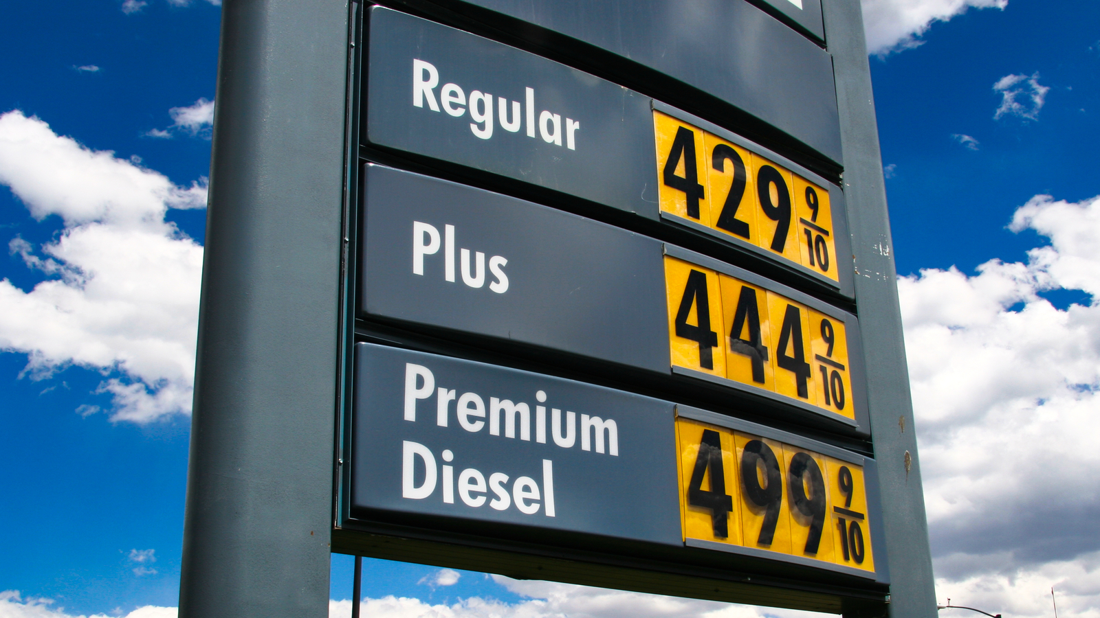 High gas prices in the U.S. representing gas price predictions.