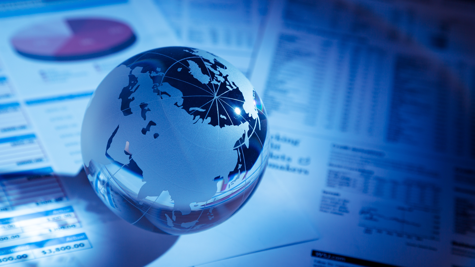 Global stocks: Finance, Global Business, Global Communications.