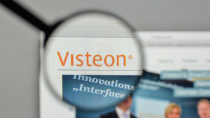 Visteon logo on the website homepage. VC stock.