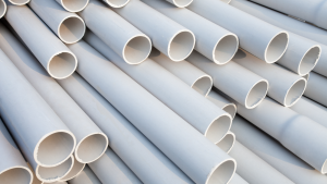 PVC pipes, Close-up., Westlake (WLK) is a major producer of PVC