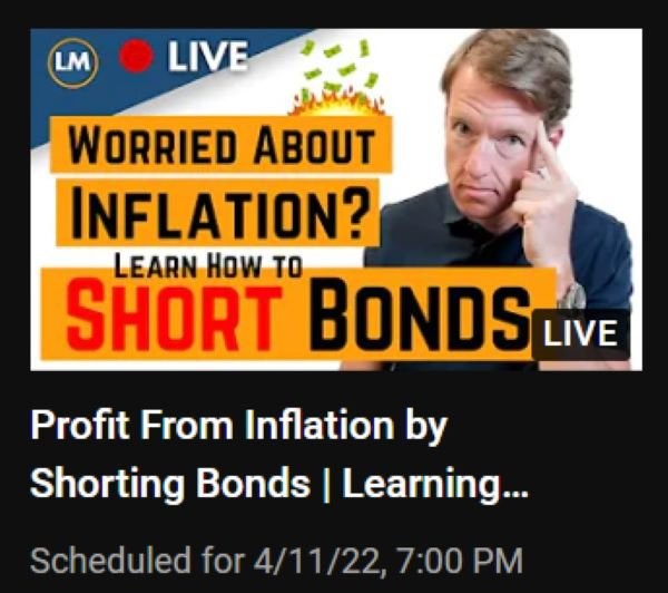 A screenshot of a YouTube thumbnail for John and Wade's video about shorting bonds.
