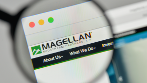  Magellan Midstream Partners (MMP) logo on the website homepage.