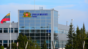 Philip Morris factory offices in Lithuania. PM stock.
