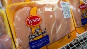 Tyson (TSN Stock) chicken in a package.