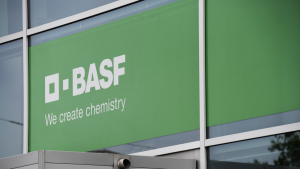 BASF logo. BASFY stock.