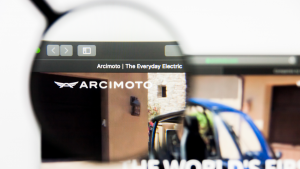 Illustrative Editorial of Arcimoto Inc website homepage.