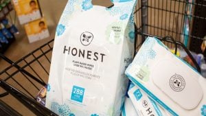 Honest Company (HNST Stock) products in a shopping cart.