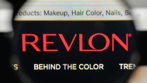 Revlon (REV) logo on the website homepage.