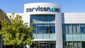 ServiceNow office building in Silicon Valley;