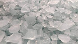 A photo of soda ash in crystal form.