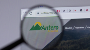  Antero Resources company logo icon on website, Illustrative Editorial