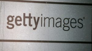 Image of Getty Image logo on gray background
